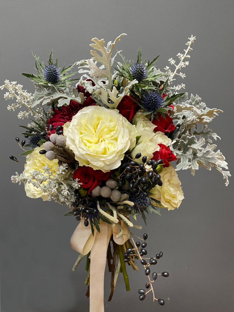 ramos de novia de invierno, ramos de novia preciosos, ramos de novia originales