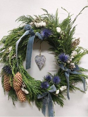 corona de navidad, floristeria en rivas